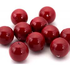 Swarovski Round Pearl 5810 Red Coral 8mm - Each